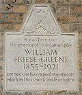 Friese-Greene plaque; click for more information