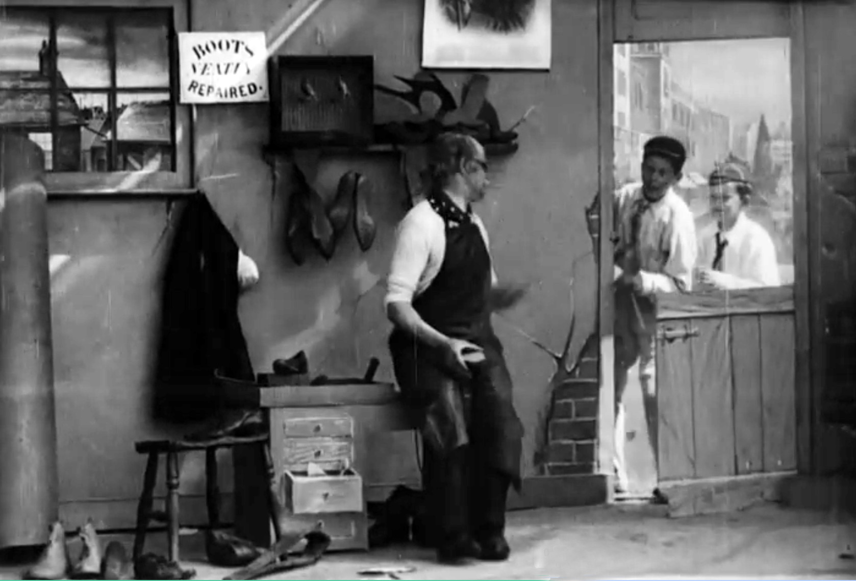 Two Naughty Boys Teasing the Cobbler