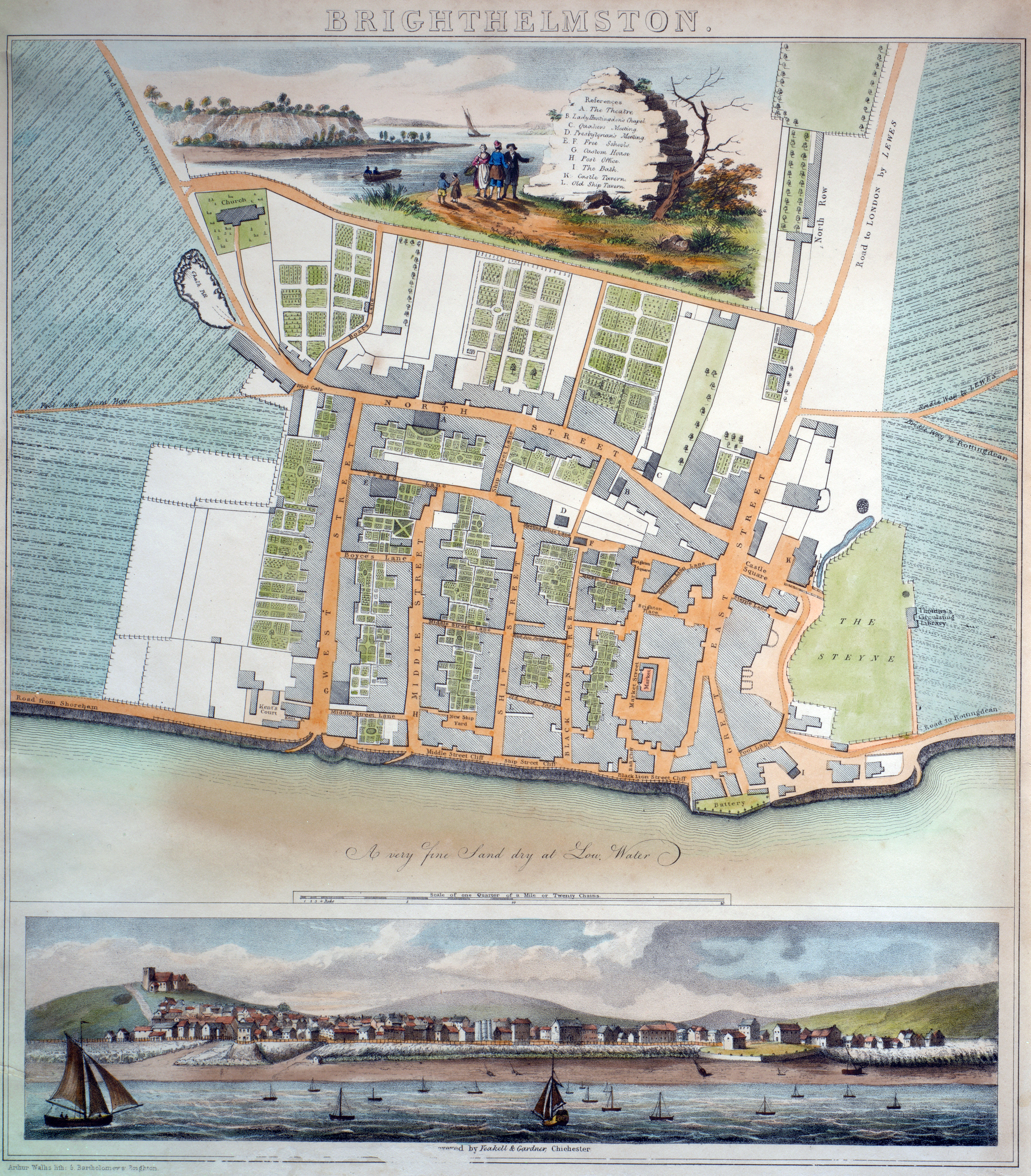 1779 Yeakell & Gardner Brighton map