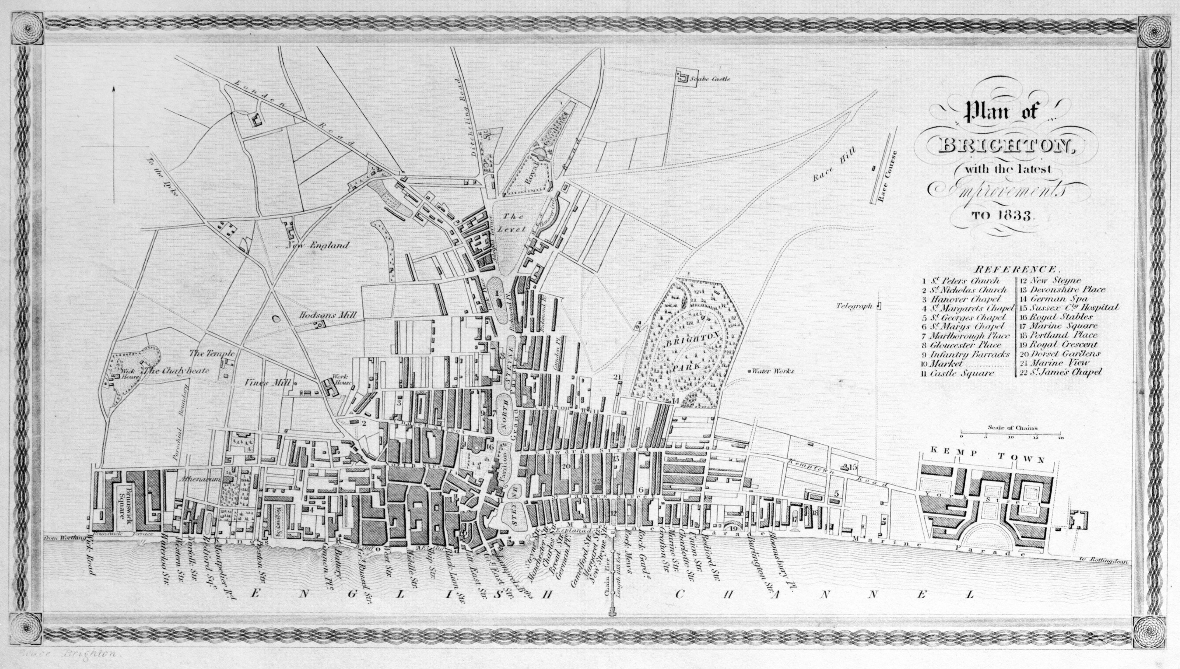Brighton maps Bruce 1833